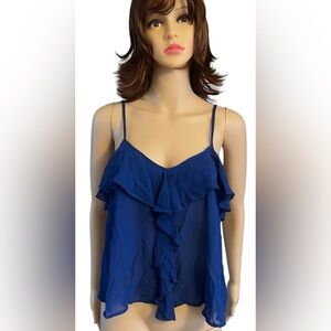 Hostess Pick 💥🔥🥳 About A Girl Navy Ruffle Camisole New with Tags